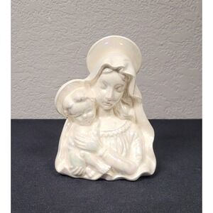 Vintage 1962 Holt Howard "Madonna & Child" Ceramic Figurine Candle Holder